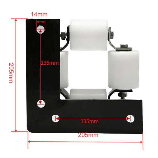 Compensation chain guide Universal Complete kit 70x60