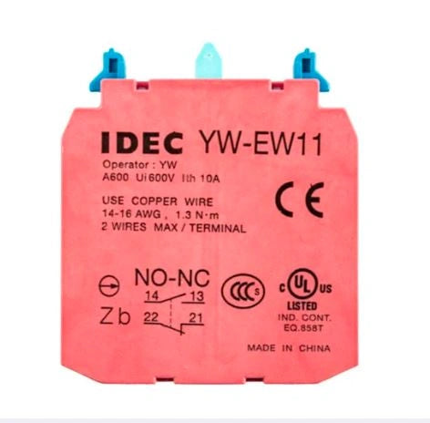 IDEC YW-EW11 Contact block NC-NO